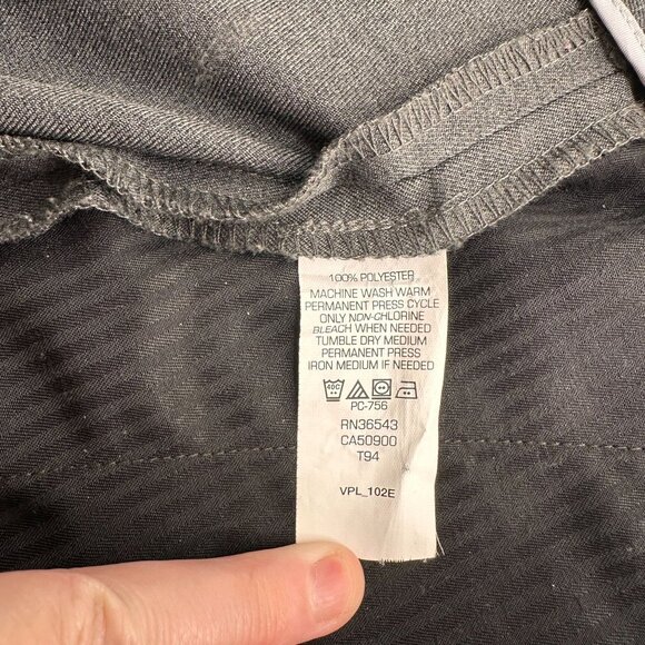 Van Heusen Traveler Mens Charcoal Gray Dress Pants 36x32 Office Wrinkle free - Picture 3 of 7